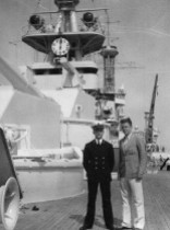 Bern and Edward with warship